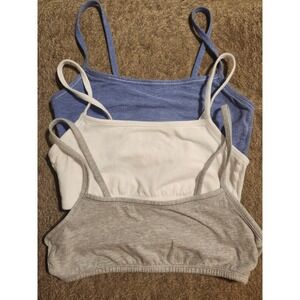 Fruit of the Loom Basic Camisole Bundle 3 Pack Blue White Grey Size M